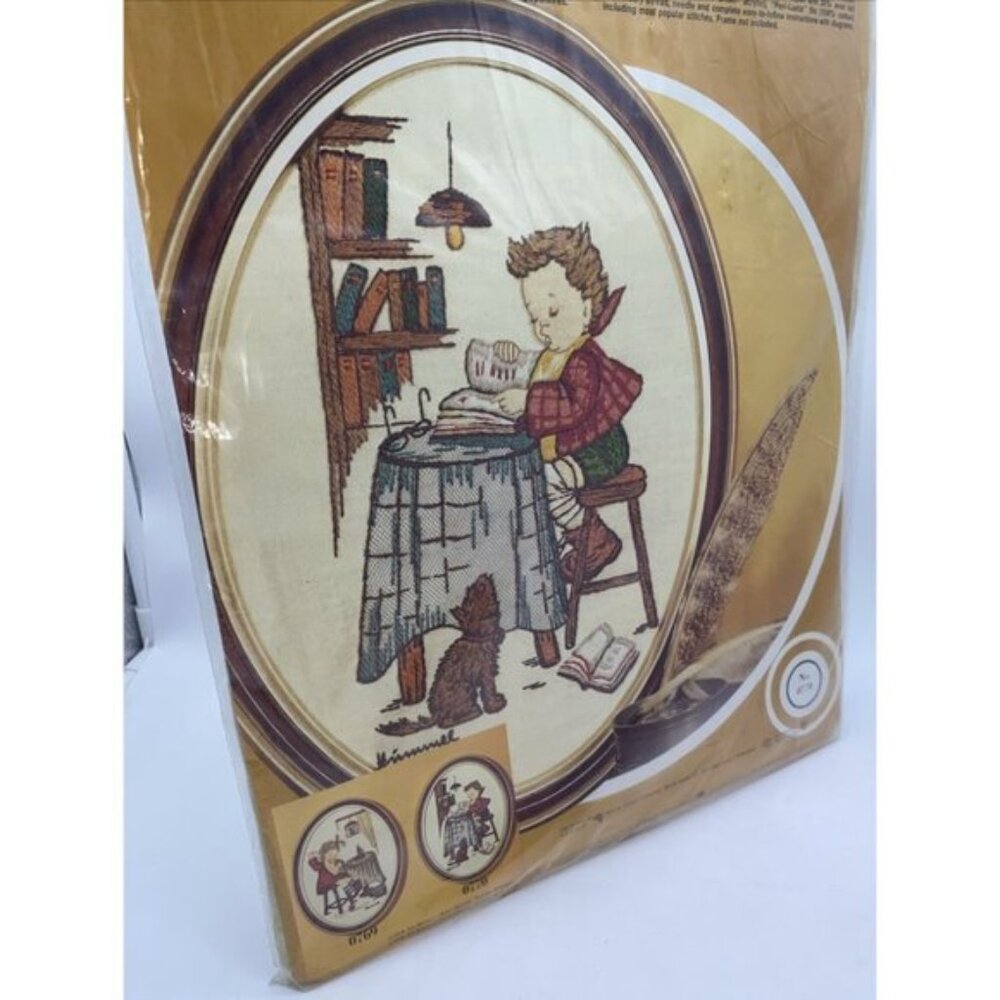 Hummel Book Lore 0770 Needlecraft Stitchery Kit National Paragon Corp Vintage - Picture 5 of 10